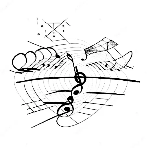 A Music Equalizer With Binary Code Lines
