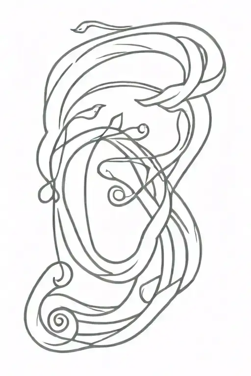Letter S Made From A Whip