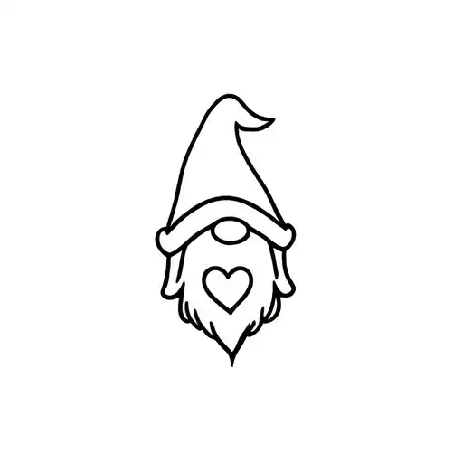 Very Small Simple Gnome With A Heart