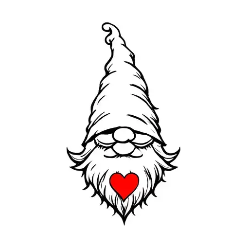 Small Manly Gnome With A Heart
