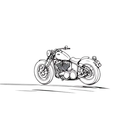 Chopper Motorcycle Speeding