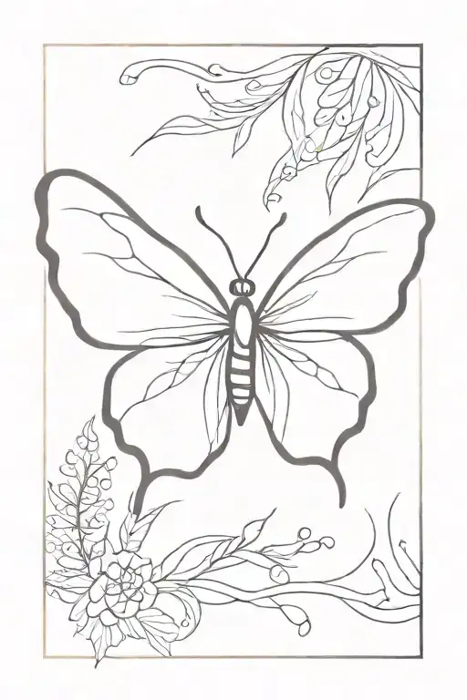Wlolf Butterfly Emerging Towards The Top
