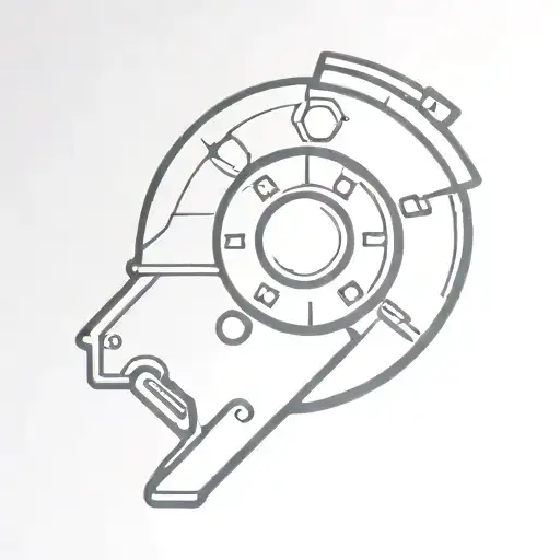 A Minimalist Design Of A Casino Chip With A Gun Hidden Inside It