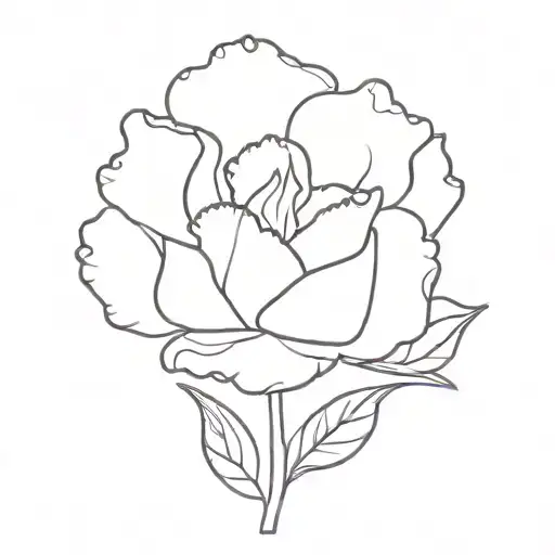 Carnation Flower Violet Flower Intertwined