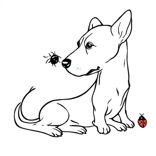 Dog And Ladybird Resting