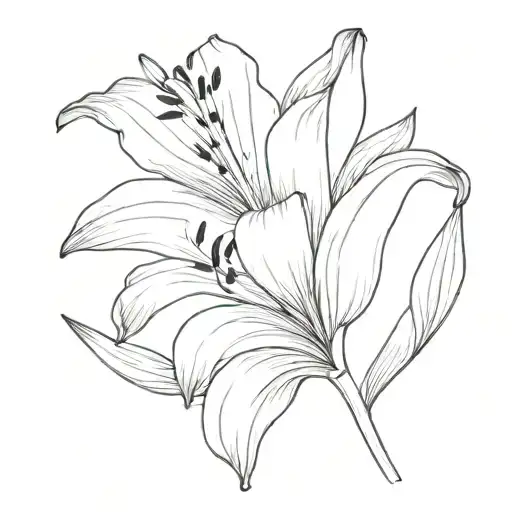Simple Flowy Lily Flower