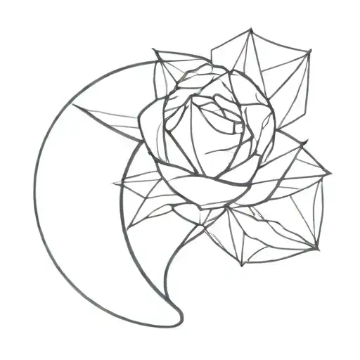 Fine Line Tattoo Of An Opal