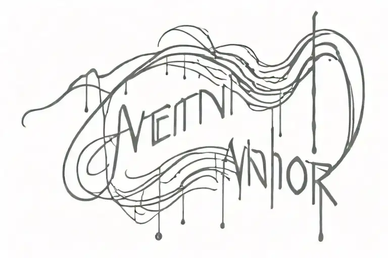 Avenoir Text Driping Tear Effect