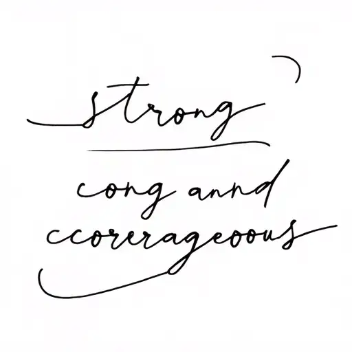 Strong And Courageous