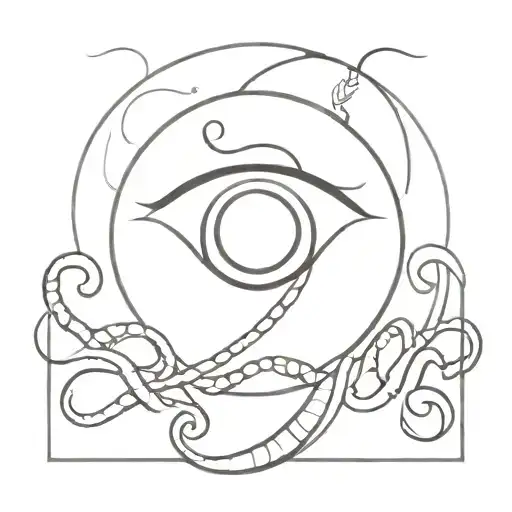 Central Eye And Tentacles