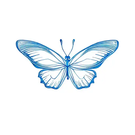 Butterfly's Wings Vivid Blue