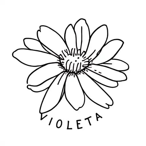 Flower With Name Violetta