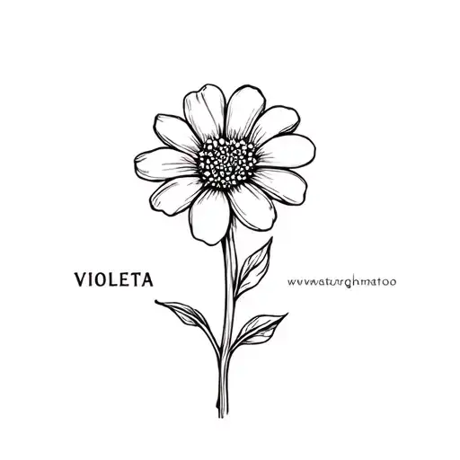Flower With Name Violetta