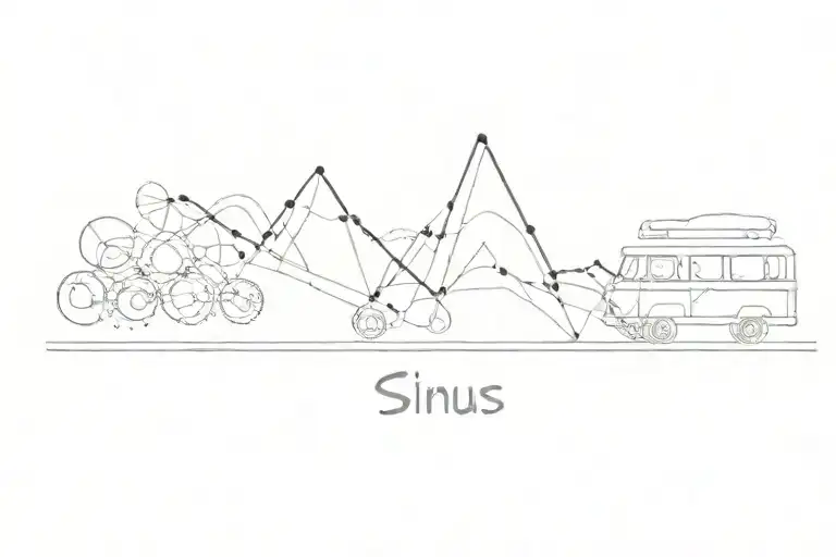 A Sinus Heartbeat Line Forming