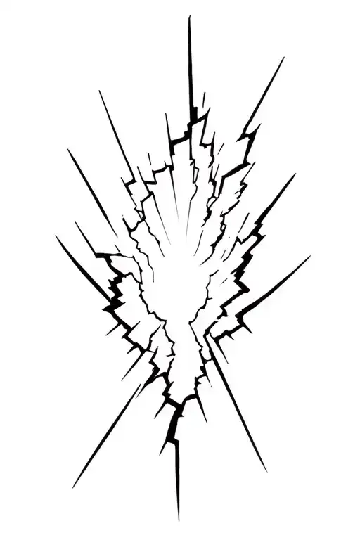 Light Shining Through The Cracks Arm Tattoo Design