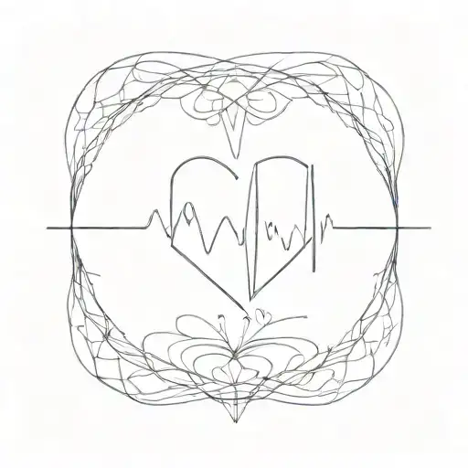 One Single Line Heartbeat