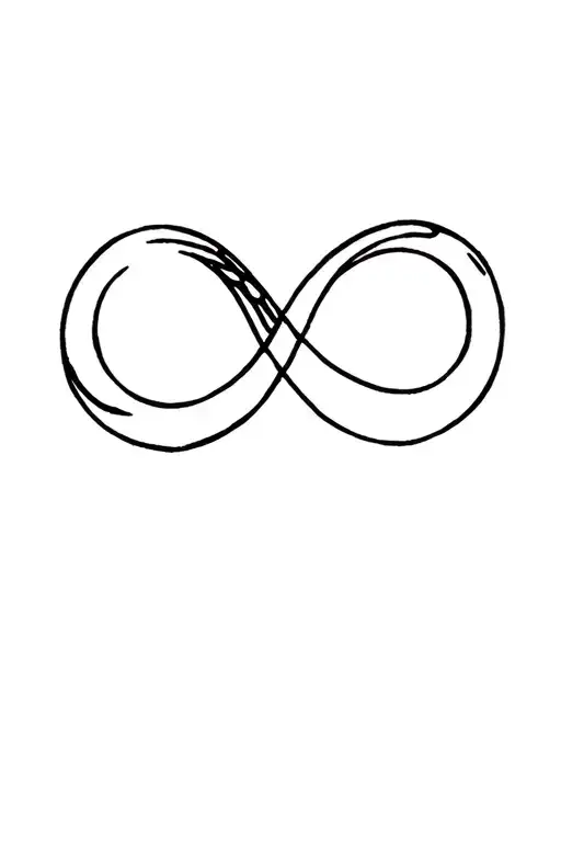Infinity Symbol With Sun Moon Merging Together