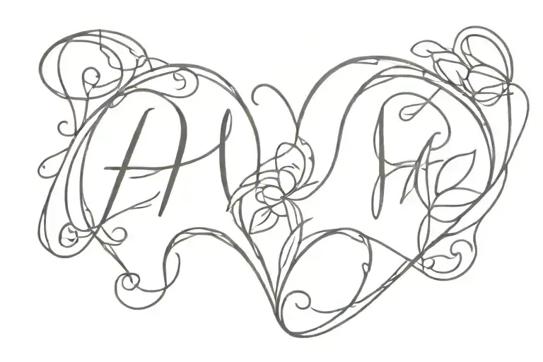 Letters H M T And Heart