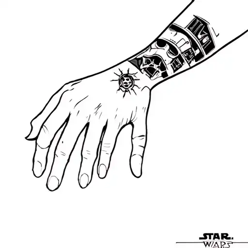 Star Wars Tattoo Sleeve With Every Main Character