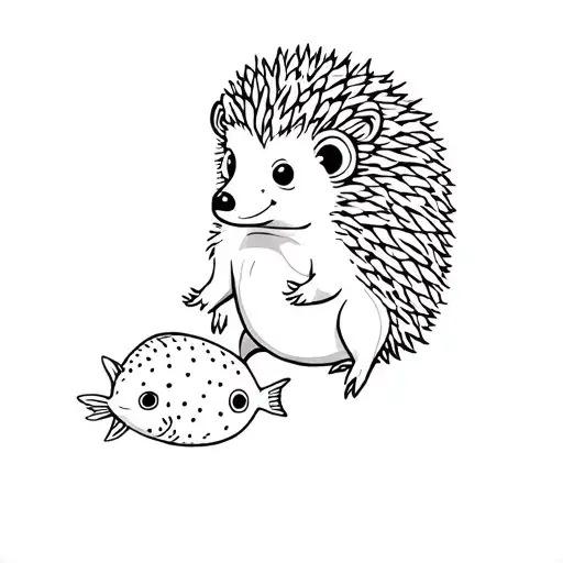 A Hedgehog And Pufferfish Max Incorporated