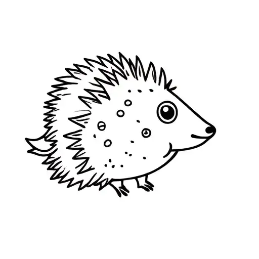 Cartoon Of Pufferfish And Hedgehog Hybrid