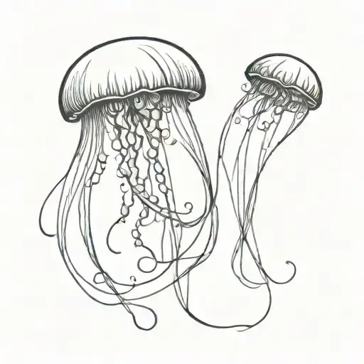 Jellyfish Floating