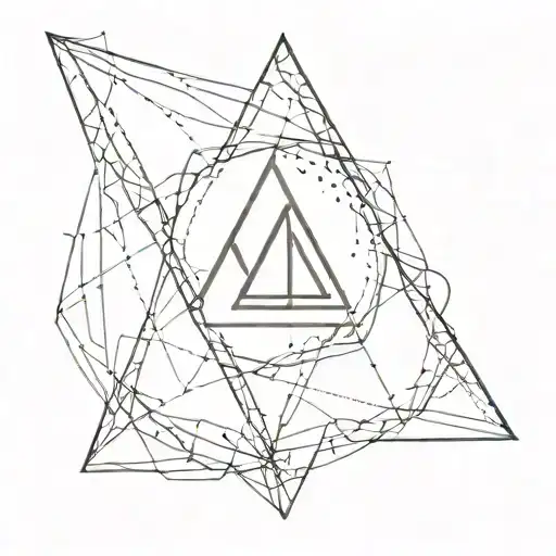 Triangulo Y Letra V Incorporated Representing The Client's Love