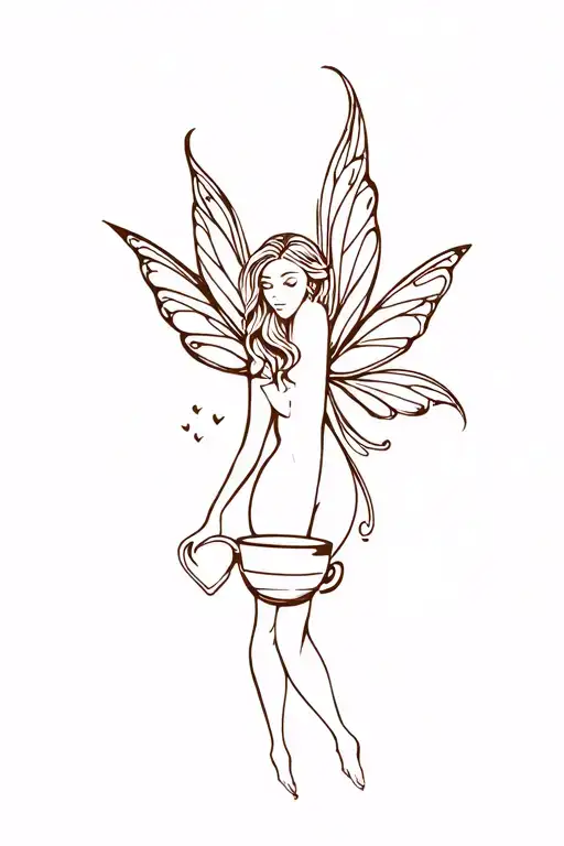 Coffee Fairy With Coffee