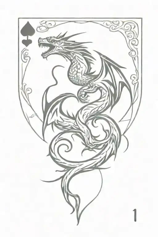 Dragons Mystic Playing Cards Back