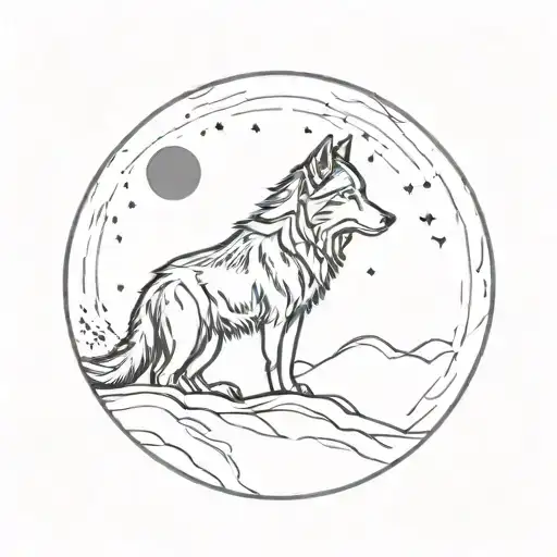 Wolf Howling At The Moon