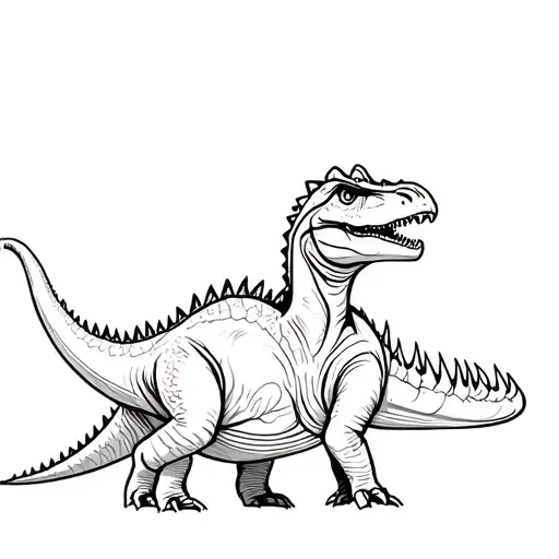 Trex And Stegosaurus Cuddling