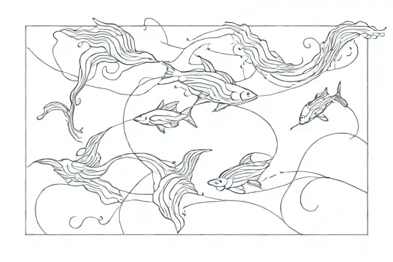 Water Surface Line Tattoo More Flat