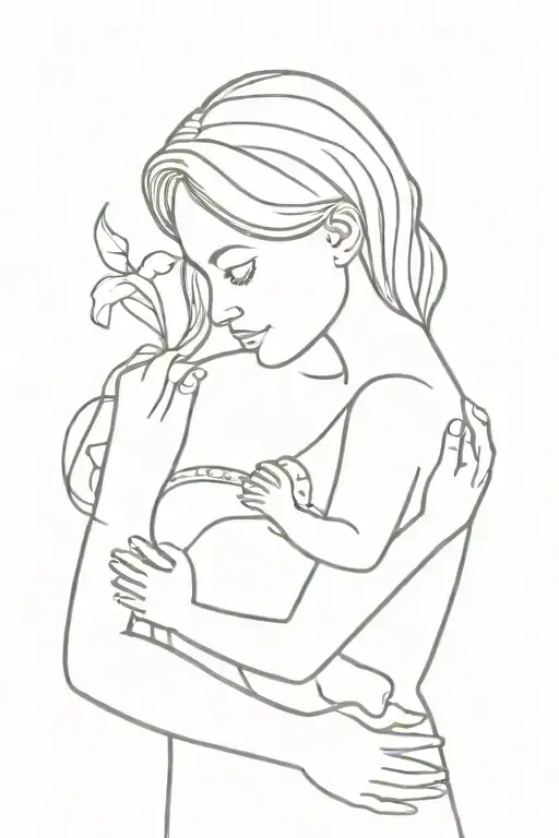 Mother Holding Infant