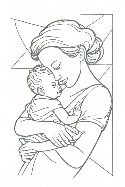 Mother Holding Infant