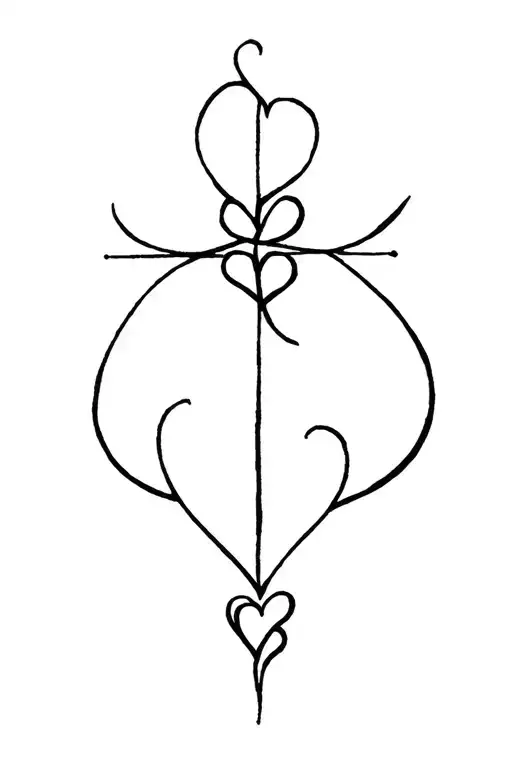 Leviathan Cross With Hearts Symbolizing Love