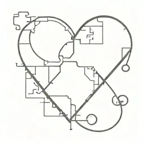 A Heart Made Of Puzzle Pieces