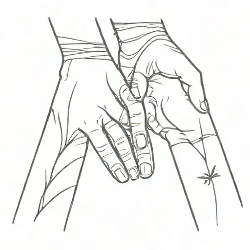 Mom And Son Holding Hands