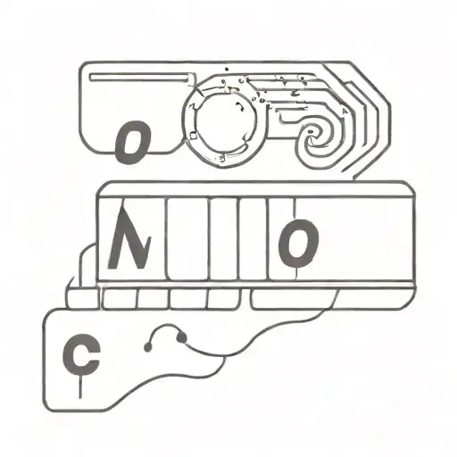 A Minimalist Tattoo Of A Computer Keyboard With Musical Notes As Keys