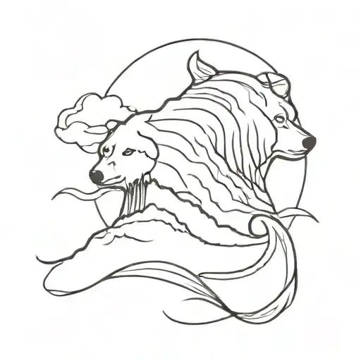 For Bear And Sea Wave