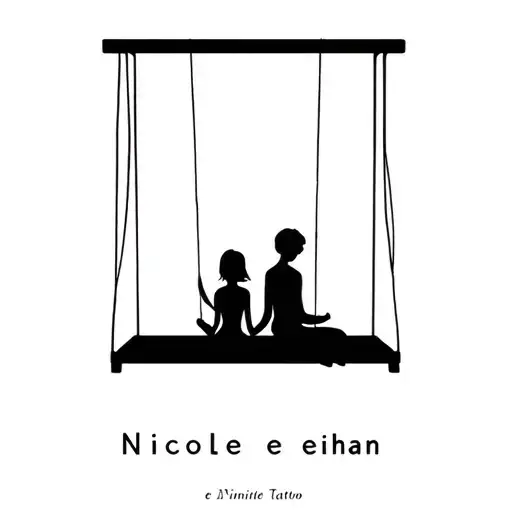 A Girl And A Boy Sitting In Infinite Swing Name Nicole E Eithan