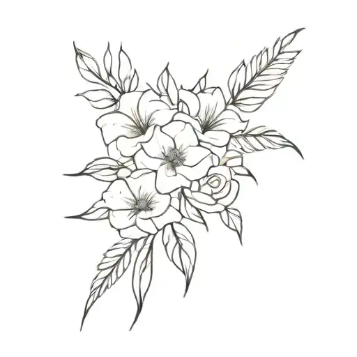 Roses And Gladiolus Flower Bouquet