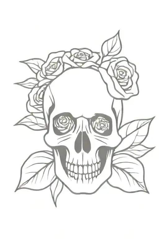 Skull And Roses