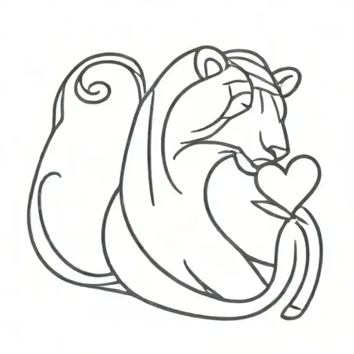 Leo Zodiac With Heart Intertwined