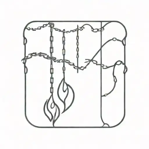 Flames And Chains Rising Up