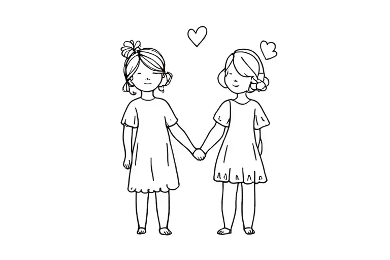 2 Kids Holding Mums Hand Hands Only