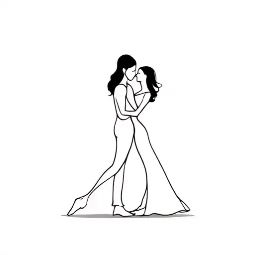 Dancing Couple Not Together