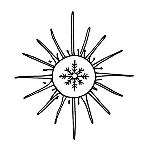 Snowflake And Sun