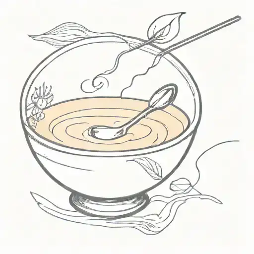 Soup In Bowl Filled