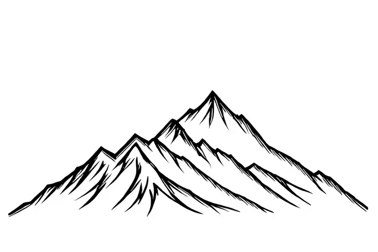 Mountain Range Silhouette