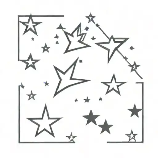 Bird Star Sparkle Galaxy Filled With Stars